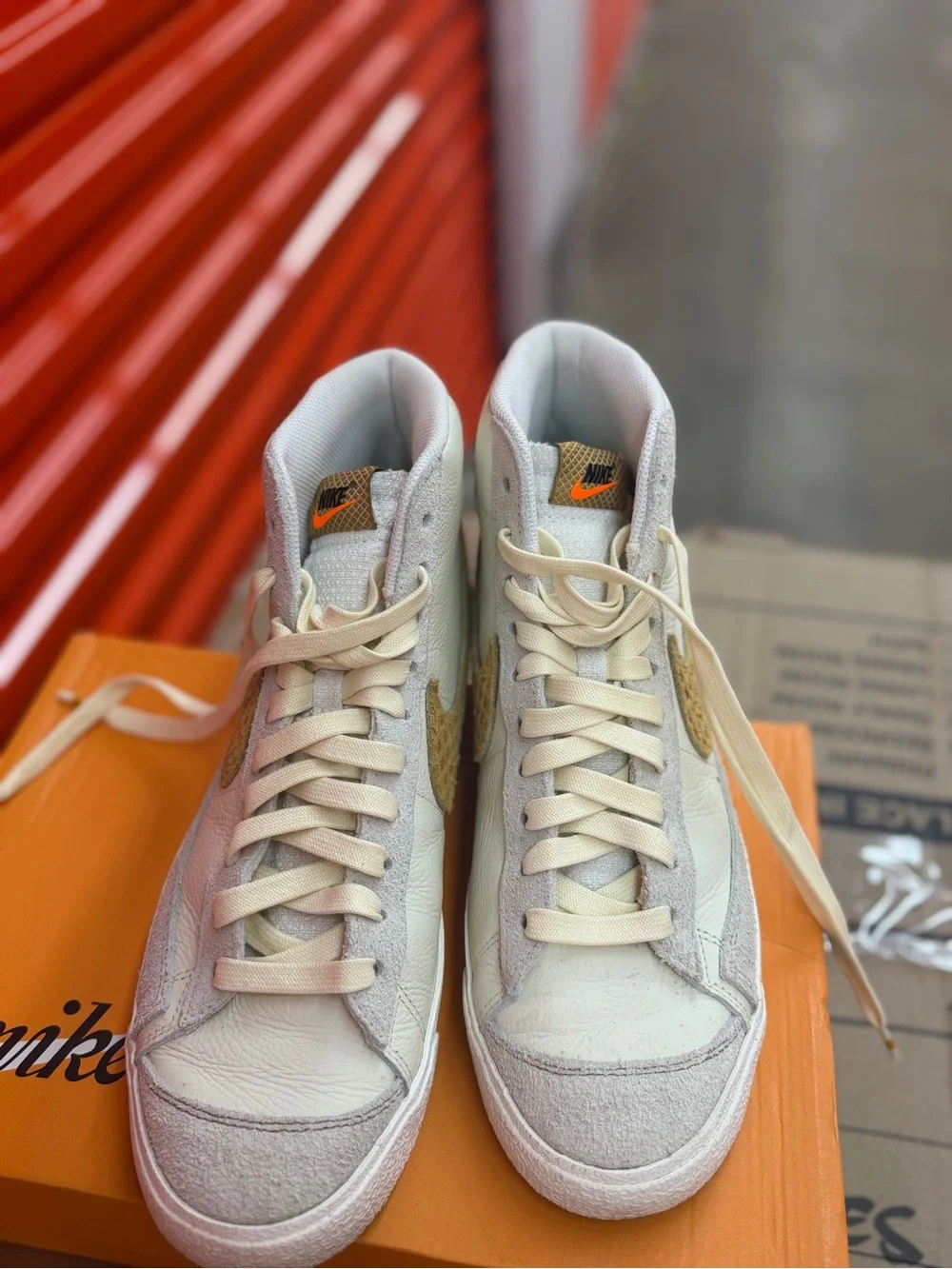 Nike Blazer Mid Vintage 'Wheat' Leather Sneakers